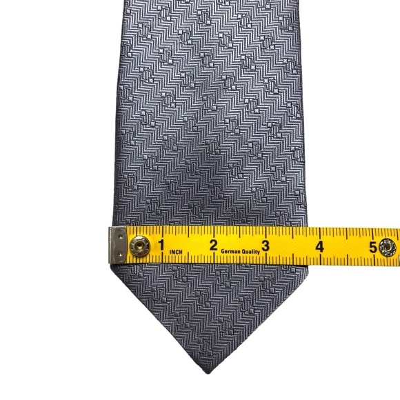 Set Of Two‎ Parksder Silk Ties Men's Executive Professional Smooth Silk Gray - Picture 10 of 13